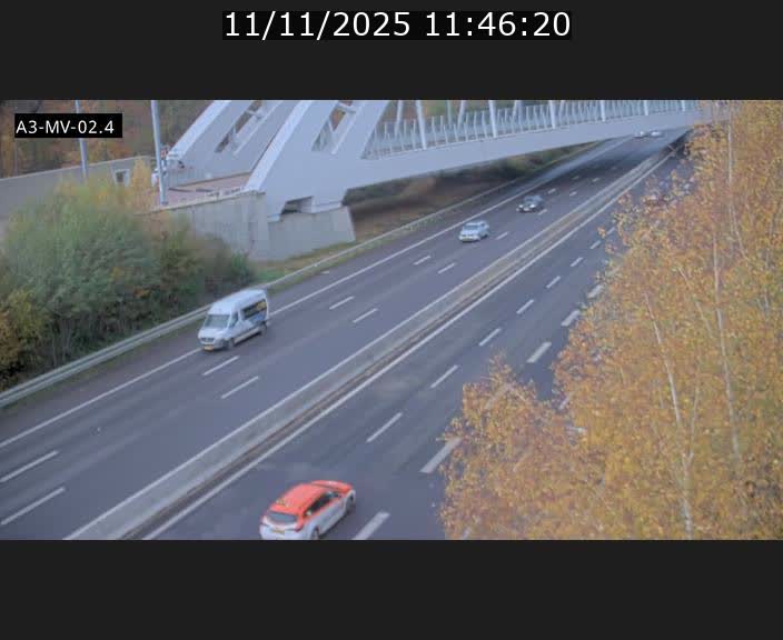 <h2>Webcam autoroute de la France (A3) au Luxembourg à Fentange, à proximité de la Croix de Gasperich. Vue orientée vers la Cloche d'Or</h2>
