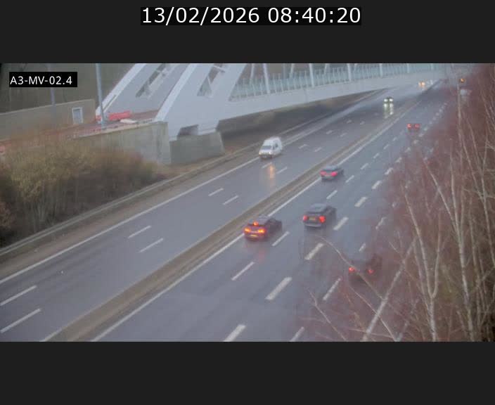<h2>Webcam autoroute de la France (A3) au Luxembourg à Fentange, à proximité de la Croix de Gasperich. Vue orientée vers la Cloche d'Or</h2>