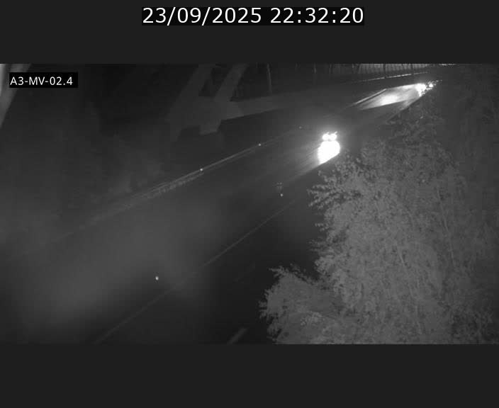 Webcam autoroute de la France (A3) au Luxembourg à Fentange, à proximité de la Croix de Gasperich. Vue orientée vers la Cloche d'Or