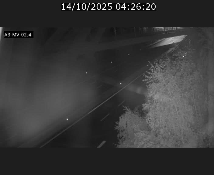 Webcam autoroute de la France (A3) au Luxembourg à Fentange, à proximité de la Croix de Gasperich. Vue orientée vers la Cloche d'Or