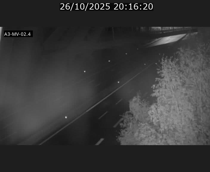 Webcam autoroute de la France (A3) au Luxembourg à Fentange, à proximité de la Croix de Gasperich. Vue orientée vers la Cloche d'Or