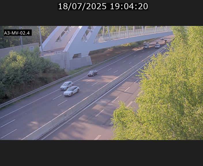 <h2>Webcam autoroute de la France (A3) au Luxembourg à Fentange, à proximité de la Croix de Gasperich. Vue orientée vers la Cloche d'Or</h2>