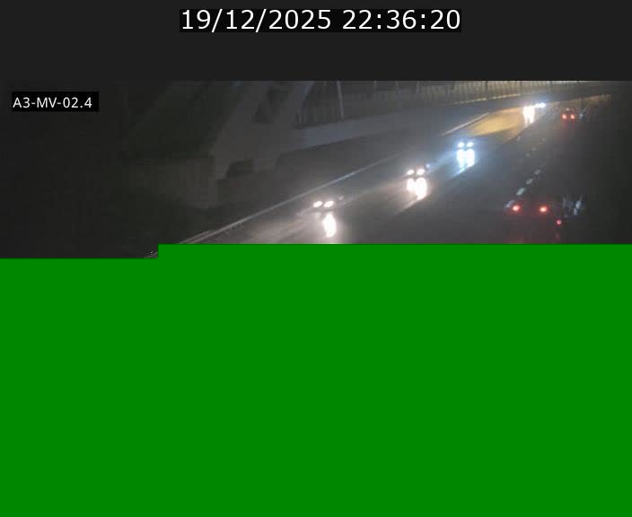 Webcam autoroute de la France (A3) au Luxembourg à Fentange, à proximité de la Croix de Gasperich. Vue orientée vers la Cloche d'Or
