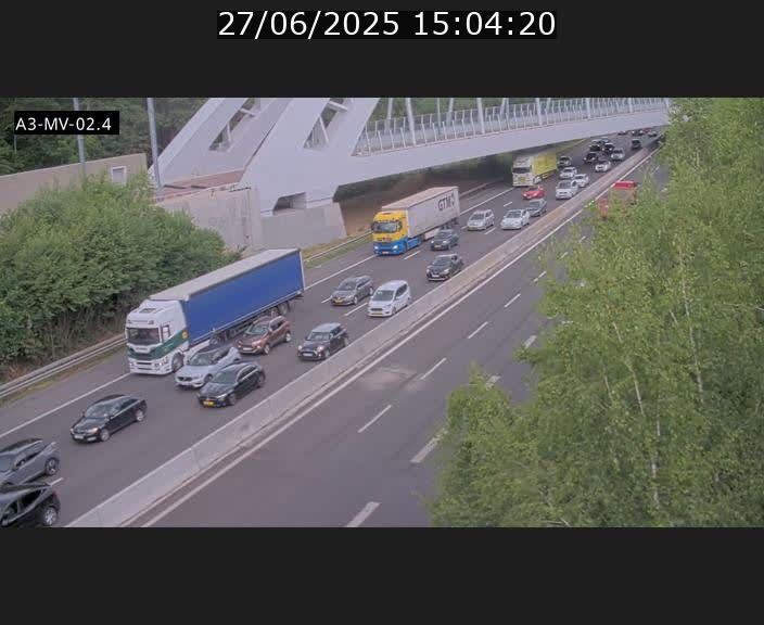 <h2>Webcam autoroute de la France (A3) au Luxembourg à Fentange, à proximité de la Croix de Gasperich. Vue orientée vers la Cloche d'Or</h2>