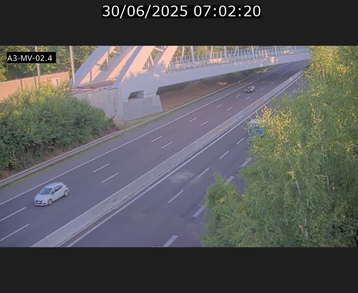 <h2>Webcam autoroute de la France (A3) au Luxembourg à Fentange, à proximité de la Croix de Gasperich. Vue orientée vers la Cloche d'Or</h2>