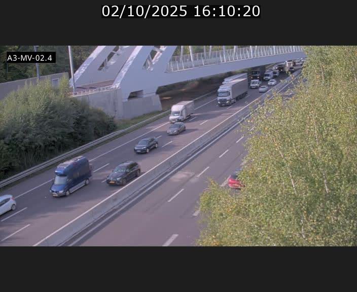 <h2>Webcam autoroute de la France (A3) au Luxembourg à Fentange, à proximité de la Croix de Gasperich. Vue orientée vers la Cloche d'Or</h2>