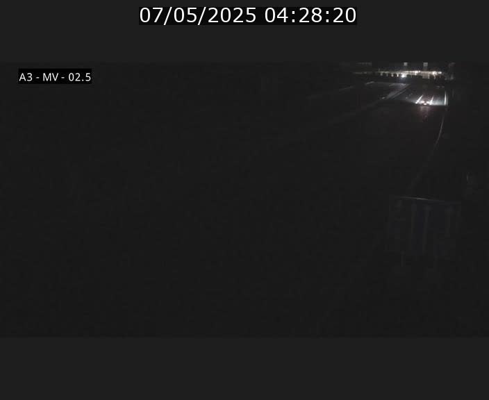 Webcam autoroute A3 au Luxembourg à proximité de la Croix de Gasperich. Vue orientée vers Luxembourg