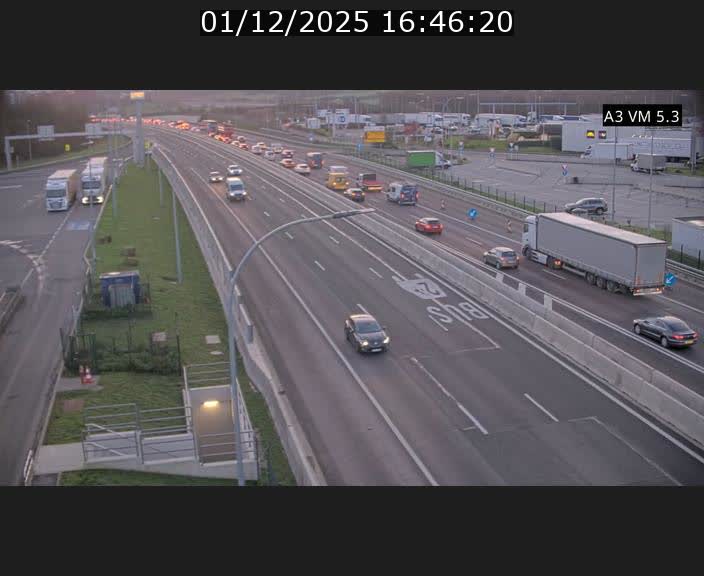 <h2>Traffic live webcam Luxembourg Aire de Berchem - A3 - BK 5 - direction France</h2>