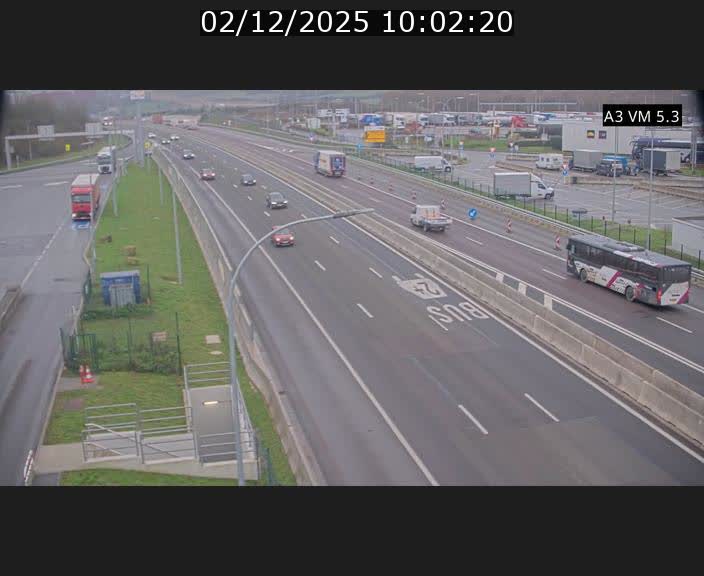 <h2>Traffic live webcam Luxembourg Aire de Berchem - A3 - BK 5 - direction France</h2>