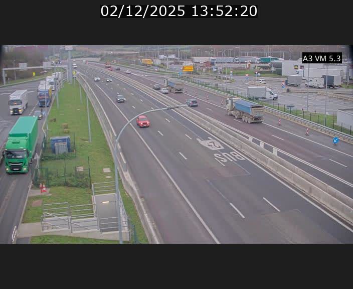 <h2>Traffic live webcam Luxembourg Aire de Berchem - A3 - BK 5 - direction France</h2>