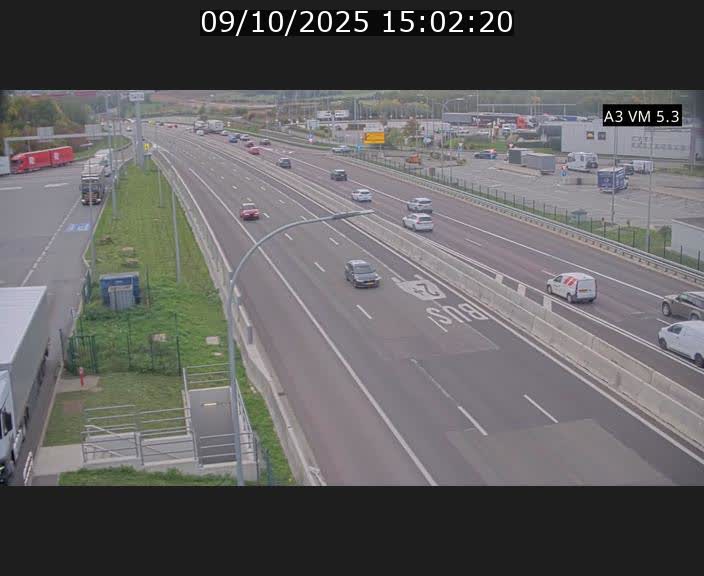 <h2>Traffic live webcam Luxembourg Aire de Berchem - A3 - BK 5 - direction France</h2>