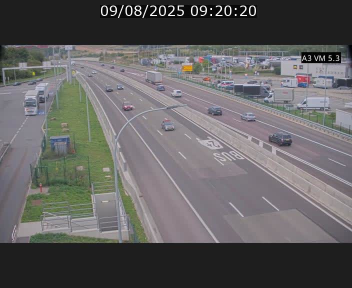 <h2>Traffic live webcam Luxembourg Aire de Berchem - A3 - BK 5 - direction France</h2>