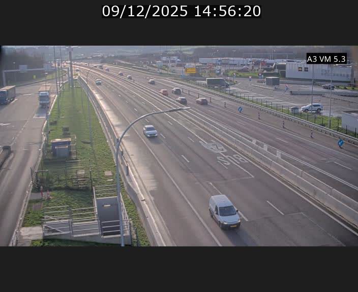 Traffic live webcam Luxembourg Aire de Berchem - A3 - BK 5 - direction France