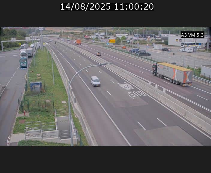 <h2>Traffic live webcam Luxembourg Aire de Berchem - A3 - BK 5 - direction France</h2>