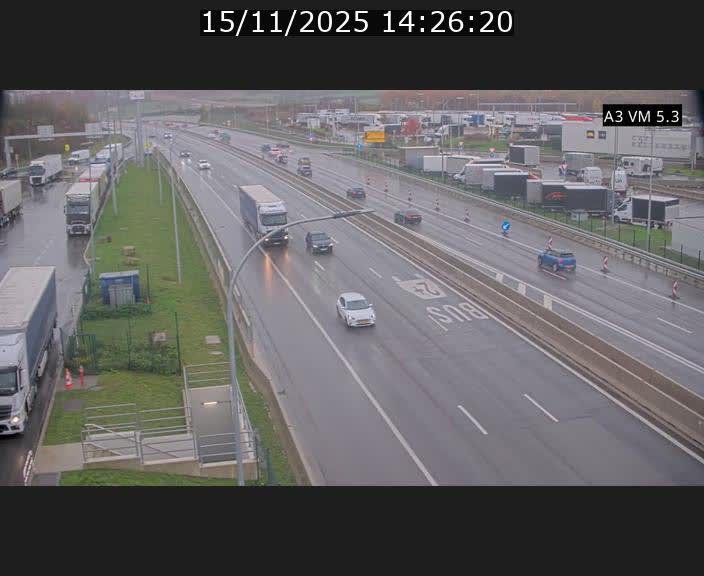 Traffic live webcam Luxembourg Aire de Berchem - A3 - BK 5 - direction France