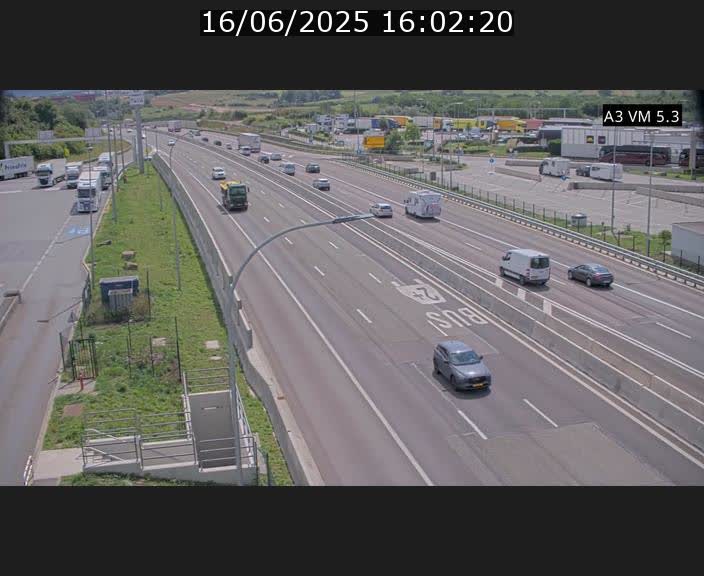 Traffic live webcam Luxembourg Aire de Berchem - A3 - BK 5 - direction France