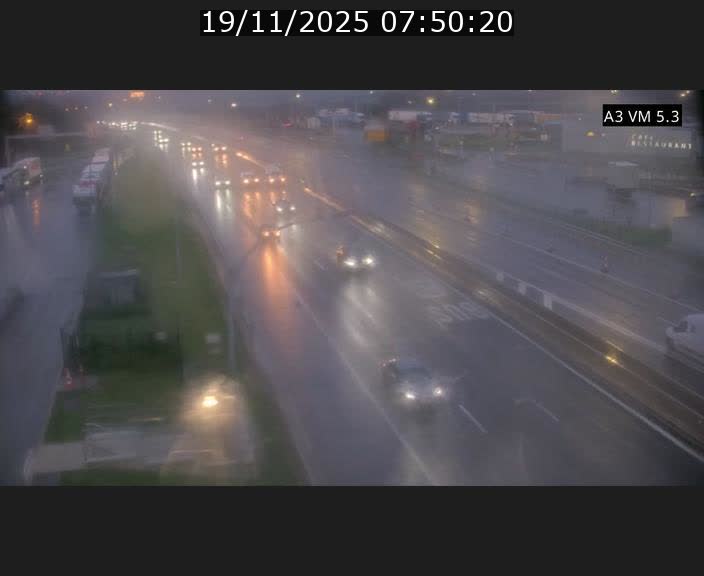 <h2>Traffic live webcam Luxembourg Aire de Berchem - A3 - BK 5 - direction France</h2>