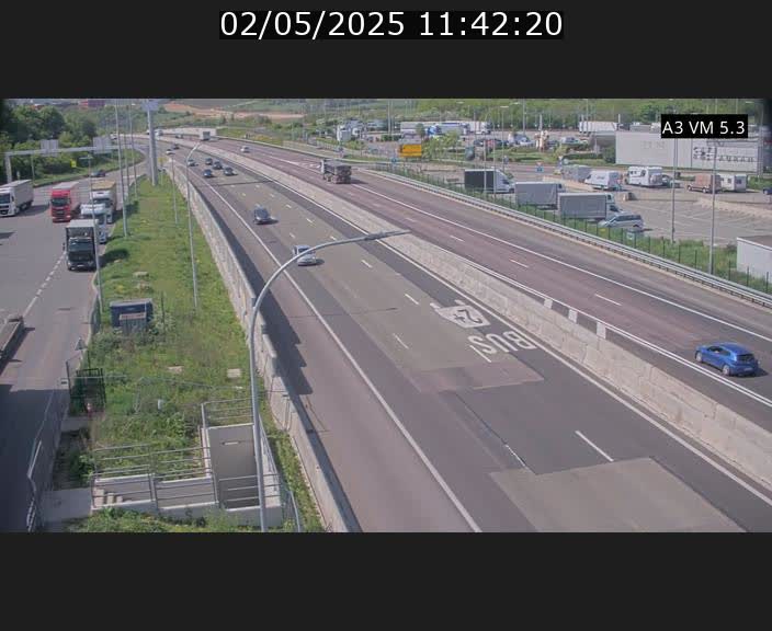 Traffic live webcam Luxembourg Aire de Berchem - A3 - BK 5 - direction France