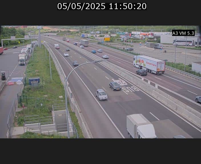 Traffic live webcam Luxembourg Aire de Berchem - A3 - BK 5 - direction France