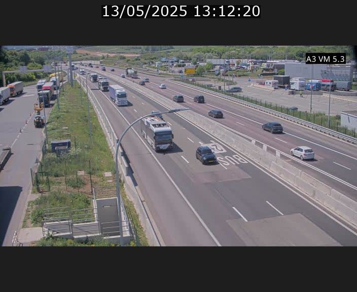 Traffic live webcam Luxembourg Aire de Berchem - A3 - BK 5 - direction France