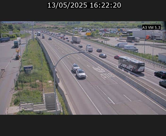 Traffic live webcam Luxembourg Aire de Berchem - A3 - BK 5 - direction France