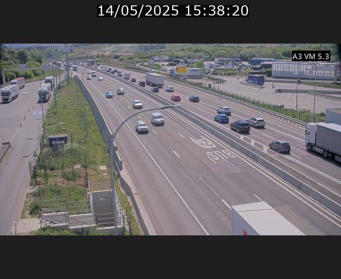 Traffic live webcam Luxembourg Aire de Berchem - A3 - BK 5 - direction France