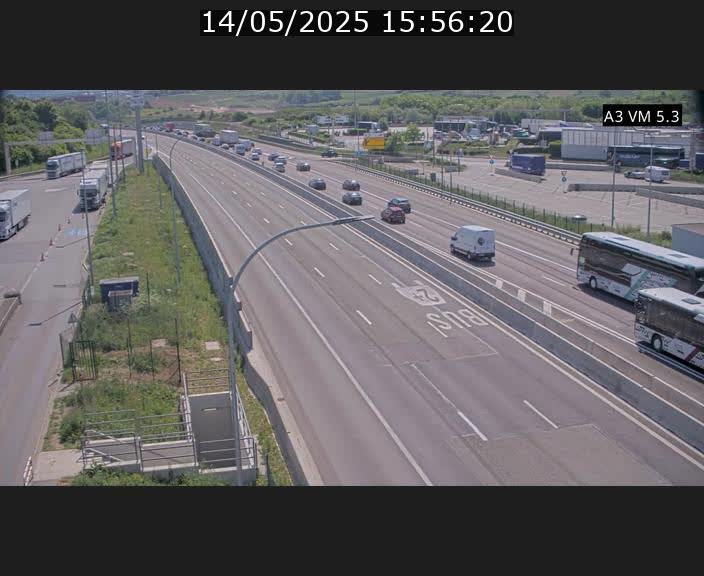 Traffic live webcam Luxembourg Aire de Berchem - A3 - BK 5 - direction France