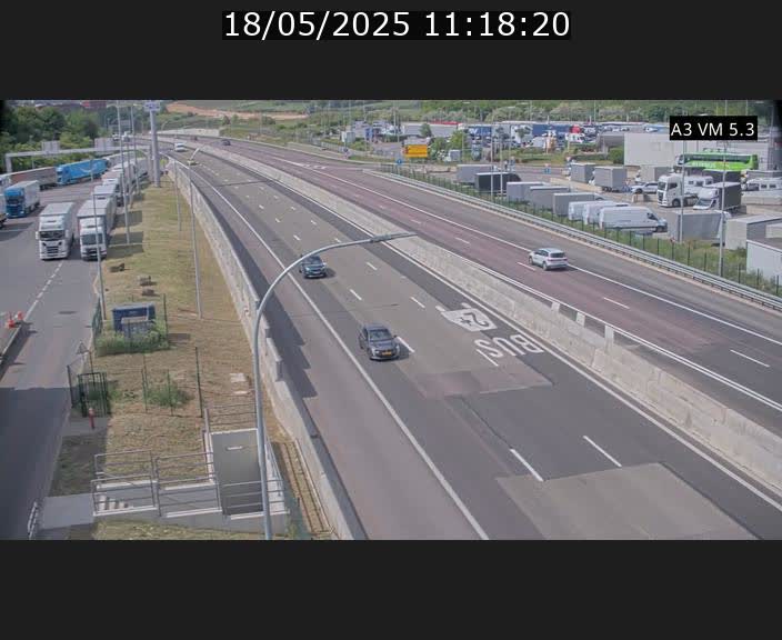 Traffic live webcam Luxembourg Aire de Berchem - A3 - BK 5 - direction France
