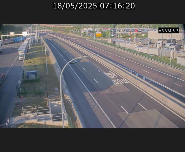 Traffic live webcam Luxembourg Aire de Berchem - A3 - BK 5 - direction France