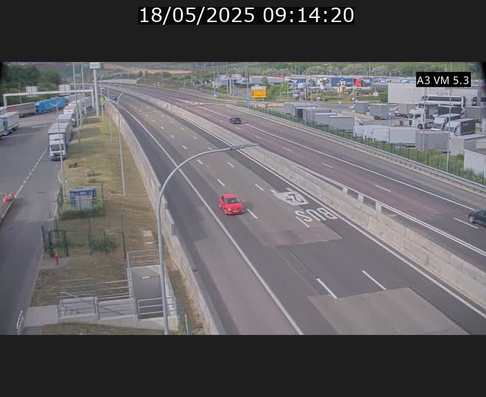 Traffic live webcam Luxembourg Aire de Berchem - A3 - BK 5 - direction France
