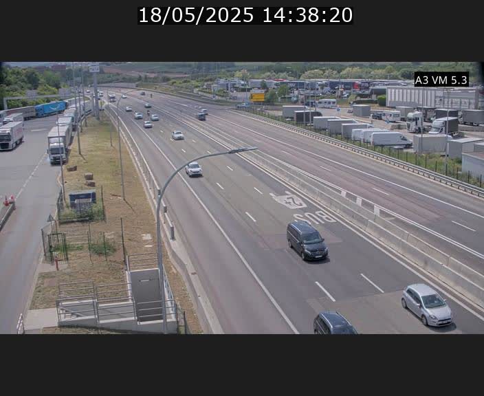 Traffic live webcam Luxembourg Aire de Berchem - A3 - BK 5 - direction France
