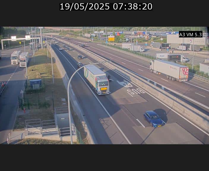 Traffic live webcam Luxembourg Aire de Berchem - A3 - BK 5 - direction France