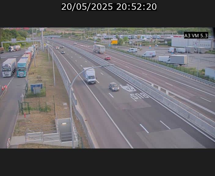 Traffic live webcam Luxembourg Aire de Berchem - A3 - BK 5 - direction France