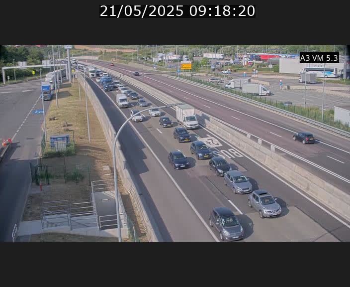 Traffic live webcam Luxembourg Aire de Berchem - A3 - BK 5 - direction France