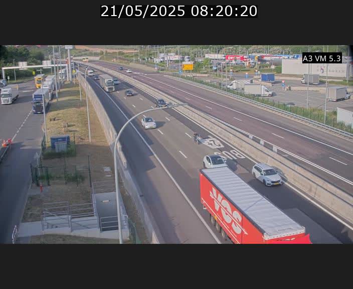 Traffic live webcam Luxembourg Aire de Berchem - A3 - BK 5 - direction France