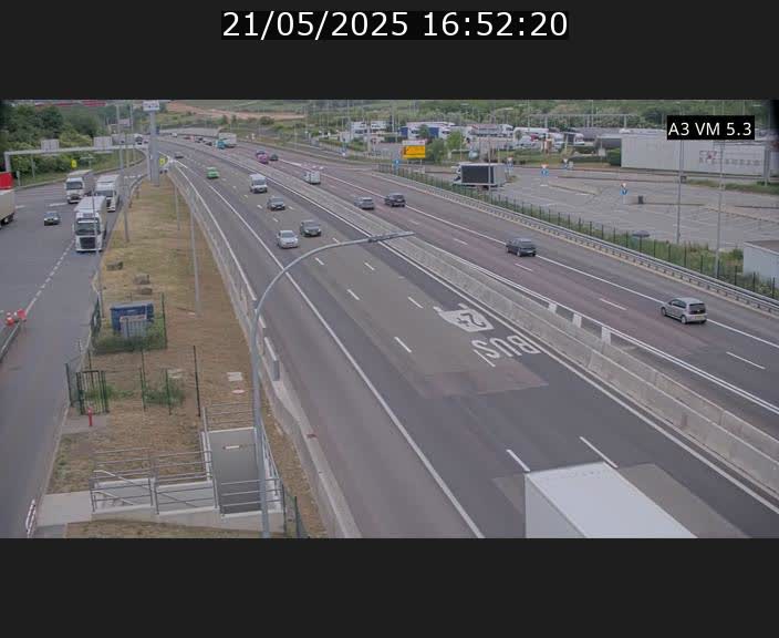 Traffic live webcam Luxembourg Aire de Berchem - A3 - BK 5 - direction France