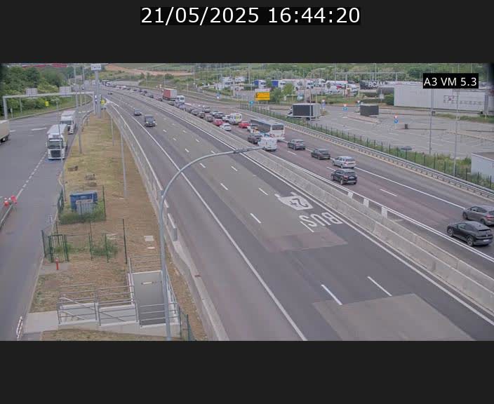 Traffic live webcam Luxembourg Aire de Berchem - A3 - BK 5 - direction France