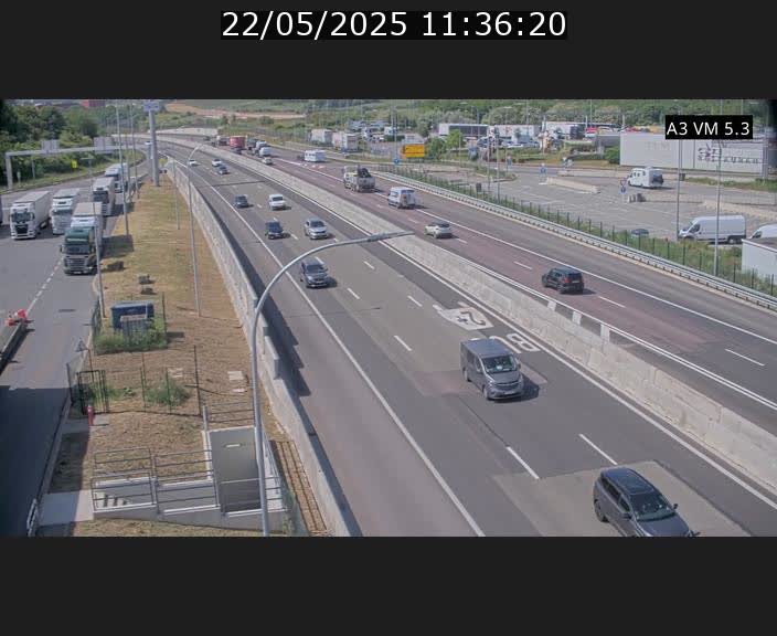 Traffic live webcam Luxembourg Aire de Berchem - A3 - BK 5 - direction France