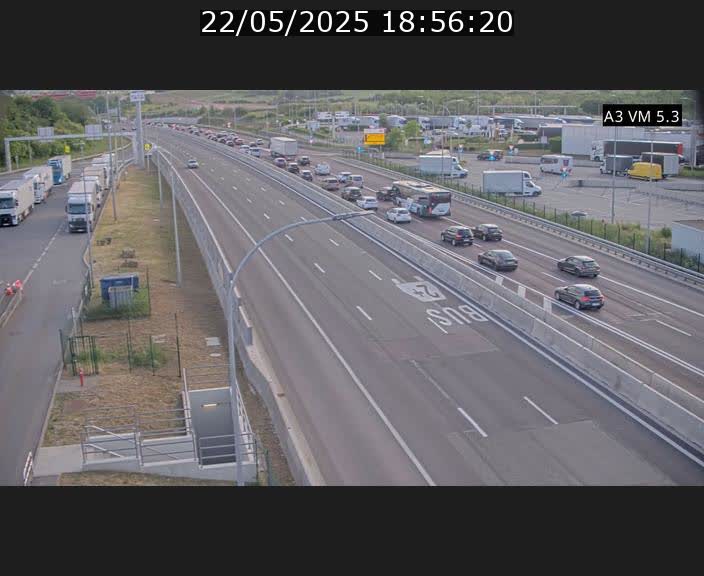 Traffic live webcam Luxembourg Aire de Berchem - A3 - BK 5 - direction France