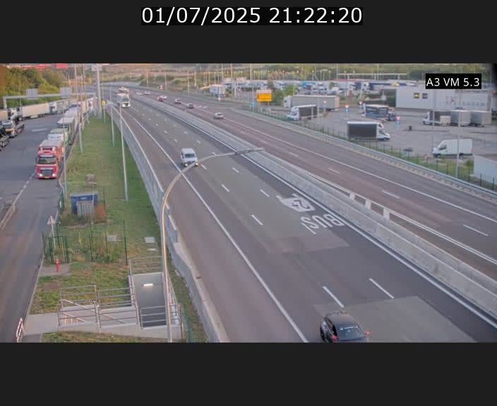 Traffic live webcam Luxembourg Aire de Berchem - A3 - BK 5 - direction France