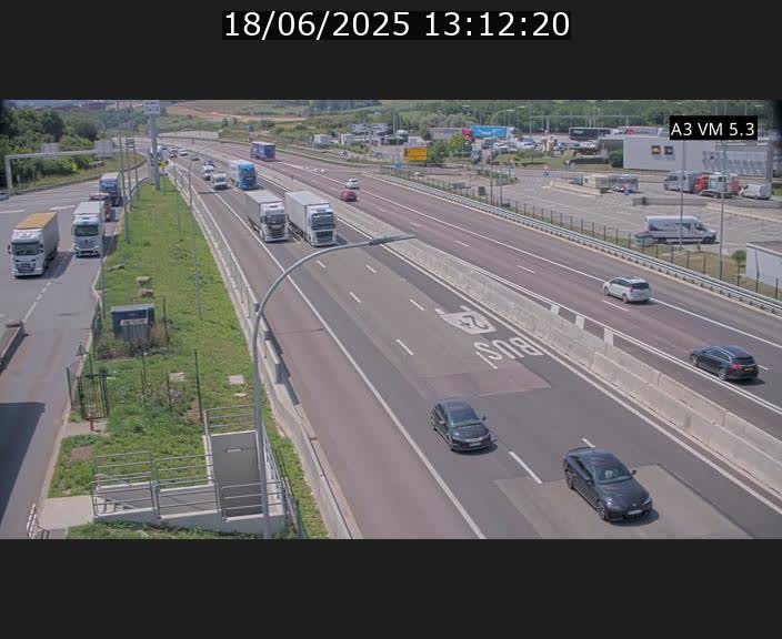 Traffic live webcam Luxembourg Aire de Berchem - A3 - BK 5 - direction France
