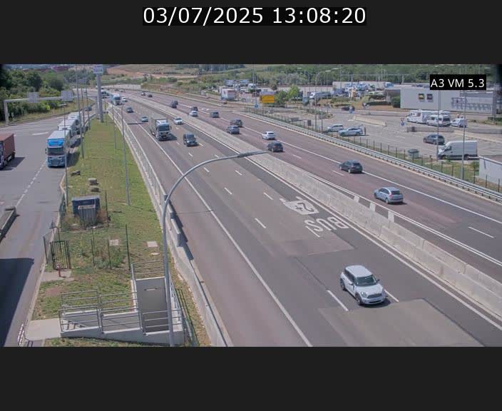 Traffic live webcam Luxembourg Aire de Berchem - A3 - BK 5 - direction France