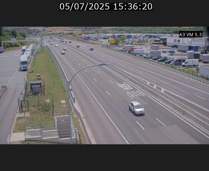 Traffic live webcam Luxembourg Aire de Berchem - A3 - BK 5 - direction France