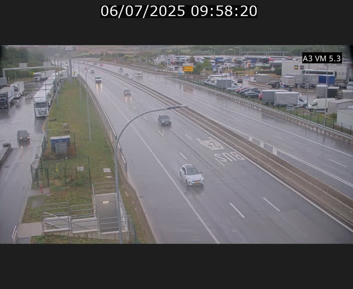 Traffic live webcam Luxembourg Aire de Berchem - A3 - BK 5 - direction France