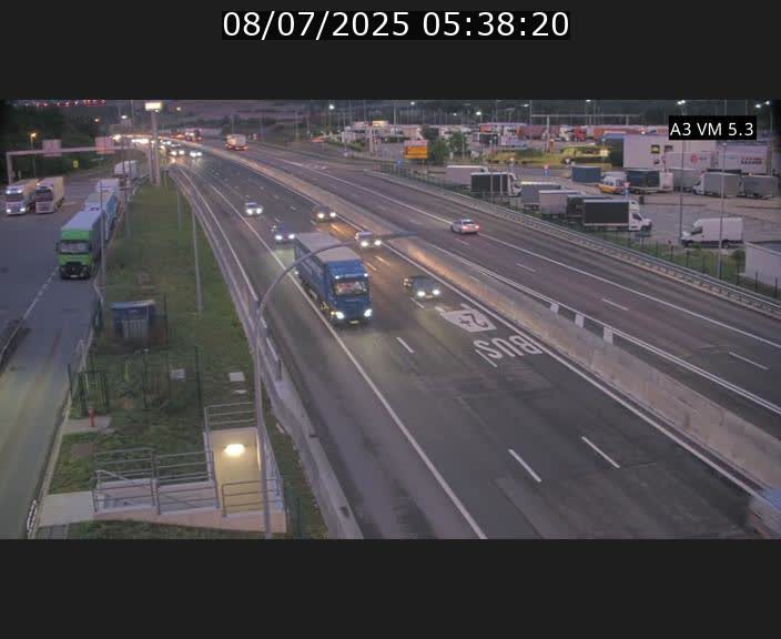 Traffic live webcam Luxembourg Aire de Berchem - A3 - BK 5 - direction France