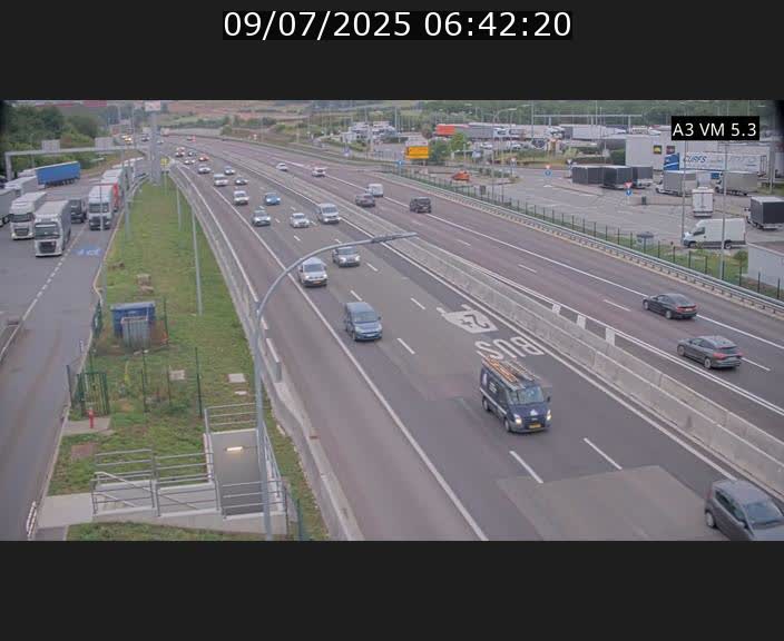 Traffic live webcam Luxembourg Aire de Berchem - A3 - BK 5 - direction France