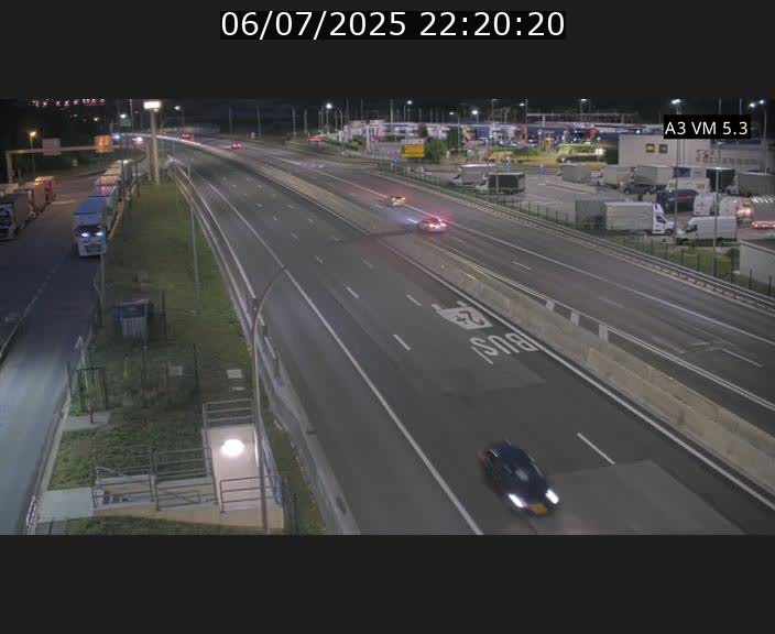 Traffic live webcam Luxembourg Aire de Berchem - A3 - BK 5 - direction France