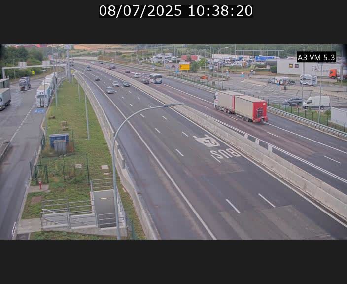 Traffic live webcam Luxembourg Aire de Berchem - A3 - BK 5 - direction France