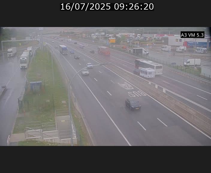 Traffic live webcam Luxembourg Aire de Berchem - A3 - BK 5 - direction France