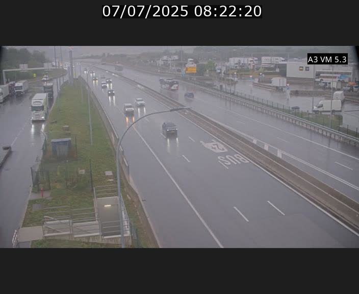 Traffic live webcam Luxembourg Aire de Berchem - A3 - BK 5 - direction France